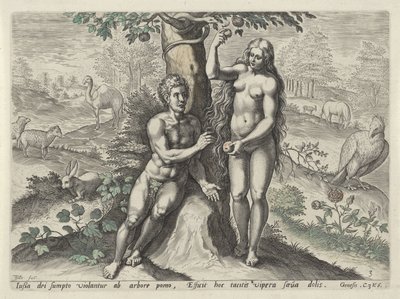 Eva verführt Adam von Johann Sadeler (I)