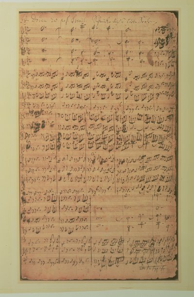 Autographes Manuskript, Kantate BWV 180 