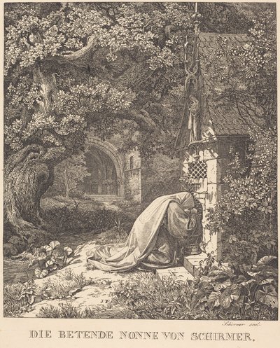 Die betende Nonne von Johann Wilhelm Schirmer