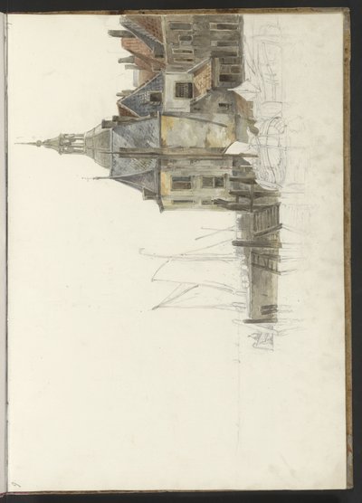 Kai bei der Groothoofdspoort in Dordrecht von Johannes Christiaan Schotel