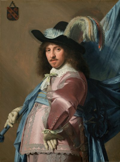 Andries Stilte als Fahnenträger von Johannes Cornelisz. Verspronck