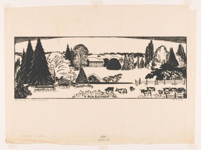 Landschaft in Süd Limburg (Vroenhof) von Johannes Frederik Engelbert ten Klooster (signed by artist)