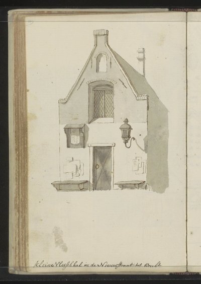 Fassade der Kleinen Fleischhalle an der Lange Nieuwstraat in Utrecht von Johannes Huibert Prins