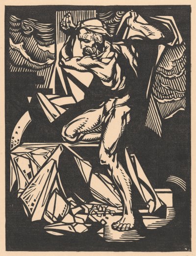 Simson zerstört die Säulen des Tempels von Johannes Josephus Aarts