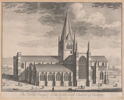 Die Nordansicht der Kathedrale von Oxford von Johannes Kip, after Leendert Knijff