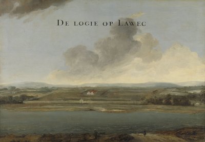 Zwei Ansichten von Handelsposten der Niederländischen Ostindien-Kompanie: Lawec in Kambodscha und Banda in den südlichen Molukken von Johannes Vinckboons (attributed to)