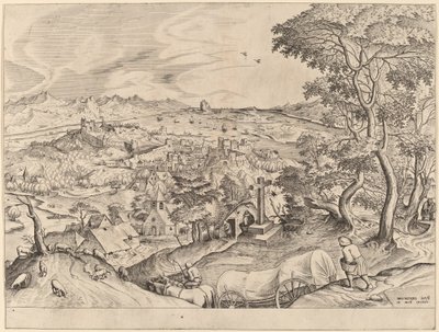 Der belgische Wagen von Johannes and Lucas van Doetechum after Pieter Bruegel the Elder