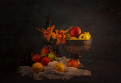 Klassisches Früchte-Stillleben von John-Mei Zhong