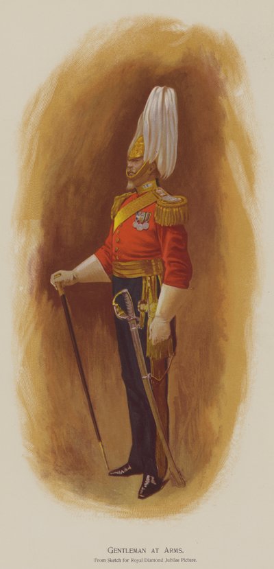 Gentleman at Arms (Farblithografie) von John (after) Charlton