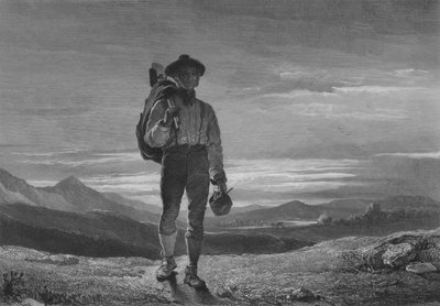 Illustration für Die Samstagabend des Landmanns von Robert Burns, Vers II von John (after) Faed