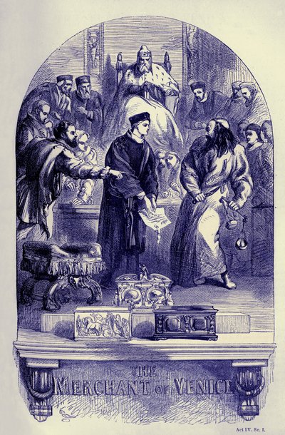 Der Kaufmann von Venedig von John (after) Gilbert