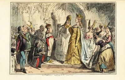 König Heinrich VI. von England heiratet Margarete von Anjou in der Abtei Titchfield, 23. April 1445 von John (after) Leech