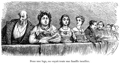 Israelische Familie in einer Theaterloge in Russland von Walter Charles Mills