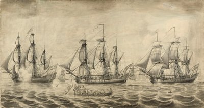 Drei Schiffe der Hudson