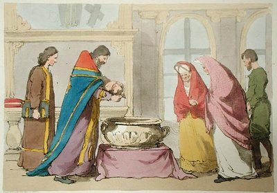 Taufe, vom Künstler geätzt, veröffentlicht 1804 von John Augustus Atkinson