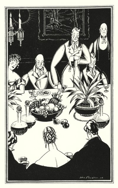 Illustration für Don Juan von Lord Byron: Die düsterste Stunde, die aus den traurigen vierundzwanzig auftaucht von John Austen