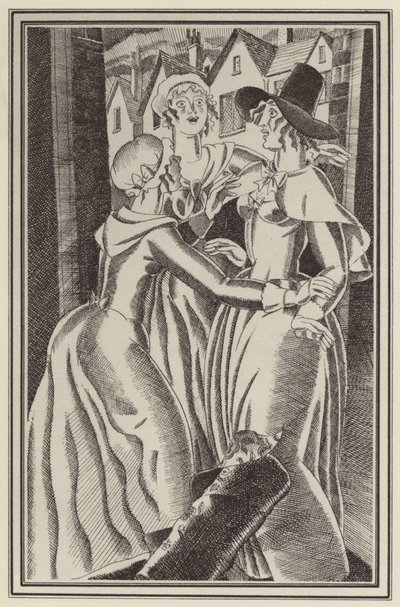 Illustration für Moll Flanders von Daniel Defoe von John Austen