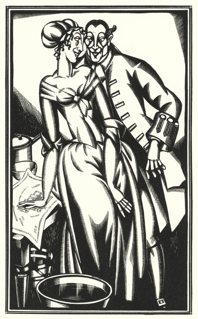 Illustration für Tristram Shandy von Laurence Sterne von John Austen