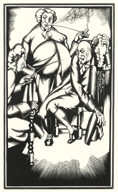 Illustration für Tristram Shandy von Laurence Sterne von John Austen