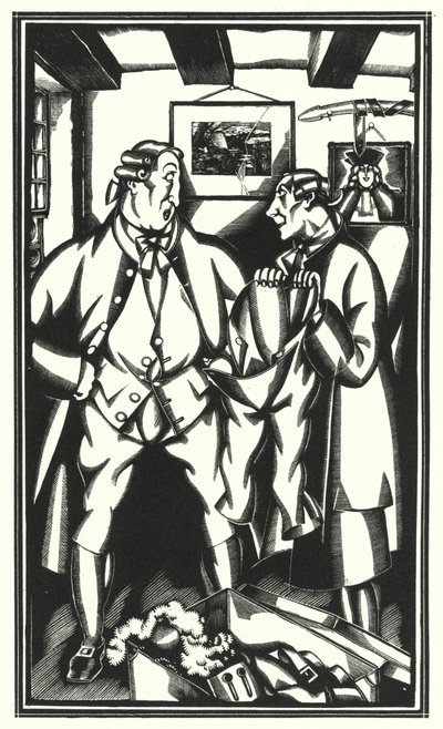 Illustration für Tristram Shandy von Laurence Sterne von John Austen