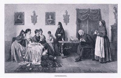 Katechismus, aus The Magazine of Art 1893, Cassell and Company von John Bagnold Burgess
