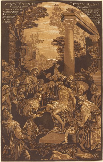 Die Auferweckung des Lazarus von John Baptist Jackson after Leandro Bassano