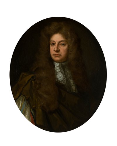 Halbporträt von Adam Urquhart mit Spitzenjabot von John Baptist de (circle of) Medina