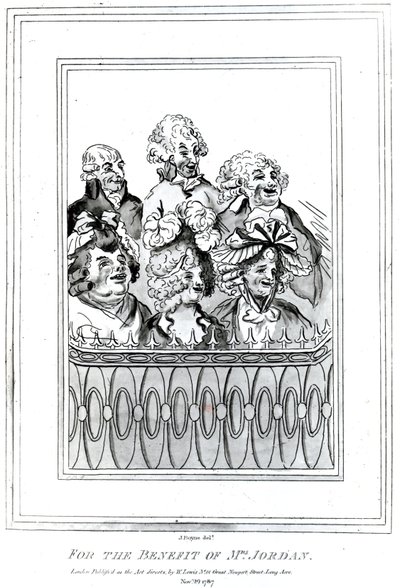 Zum Nutzen von Mrs. Jordan, 1787 von John Boyne
