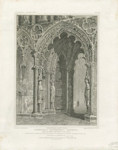 Lichfield Kathedrale - Westportal von John Britton