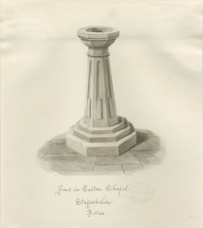 Taufbecken in der Calton Kapelle - Jetzt 