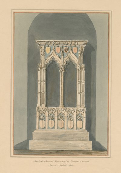 Stanton Harcourt Kirche - Denkmal von John Buckler