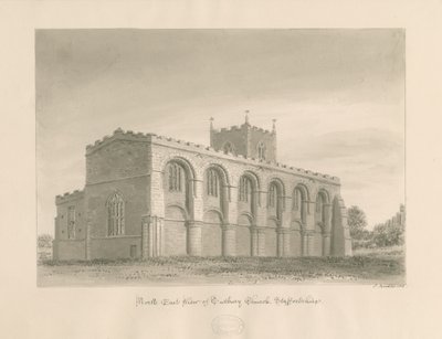 Tutbury Priory Kirche von John Buckler