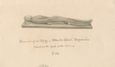 Uttoxeter Kirche - Effigie von John Buckler