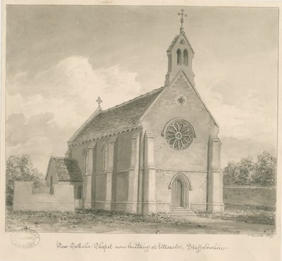Uttoxeter Stadt - Neue Katholische Kapelle von John Buckler