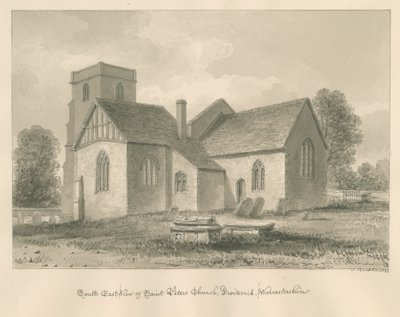 Worcestershire - Droitwich - Saint Peter Kirche, 1833 von John Buckler