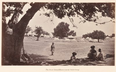 Das Lager von Amir Yakub Khan in Safed Sang, 1879 von John Burke