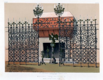 Schmiedeeiserne Gitter, 19. Jahrhundert von John Burley Waring