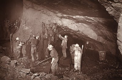 Stoping bei der 70, East Pool Mine, Illustration aus 