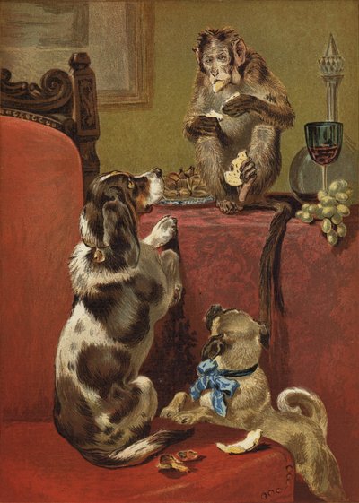 Der gierige Affe von John Charles Dollman