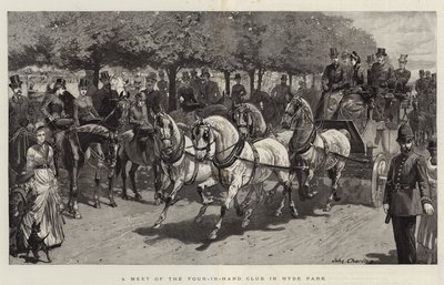 Ein Treffen des Four-in-Hand Clubs im Hyde Park von John Charlton