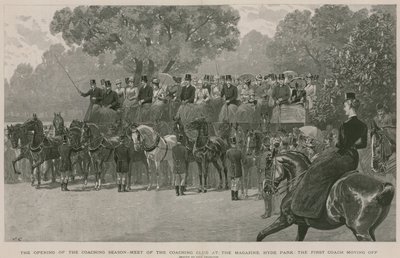 Treffen des Coaching Clubs am Magazin, Hyde Park, London von John Charlton