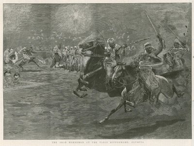Die arabischen Reiter im Pariser Hippodrom, Olympia von John Charlton