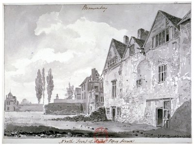 Nordfront des Bermondsey House, London, 1816 von John Chessell Buckler