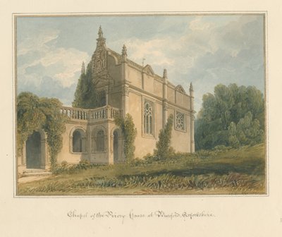 Oxfordshire - Burford - Kapelle des Priory House, 1821 von John Chessell Buckler