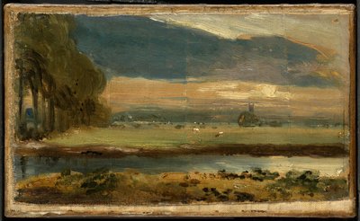 Dedham Kirche von Flatford von John Constable