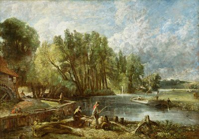 Die jungen Waltonianer - Stratford Mill, ca. 1819-25 von John Constable