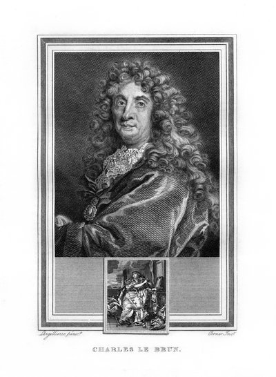 Charles le Brun, französischer Maler der Barockzeit, 1825 von John Corner
