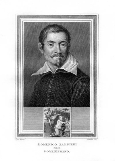 Domenichino, italienischer Maler der Barockzeit, 1825 von John Corner
