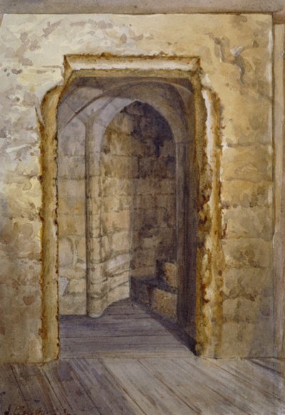 Innenansicht des Blutturms im Tower of London, 1884 von John Crowther