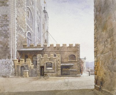 Ordnance Office am Fuße des Weißen Turms, Tower of London, Stepney, London von John Crowther